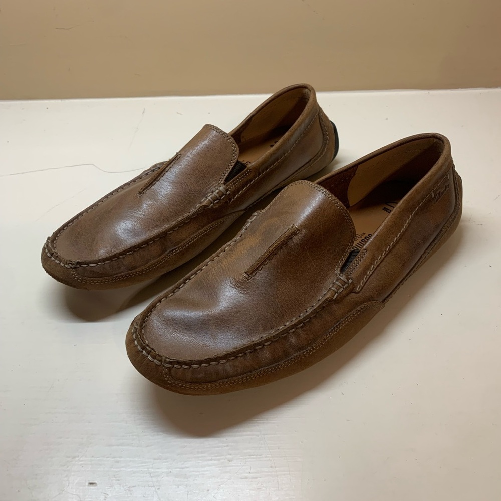Clarks Brown Leather Loafers Timeless Slip-Ons